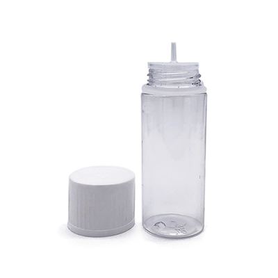 Botella redonda de PET E con tapa de tornillo a prueba de niños Logotipo personalizado Varias capacidades disponibles