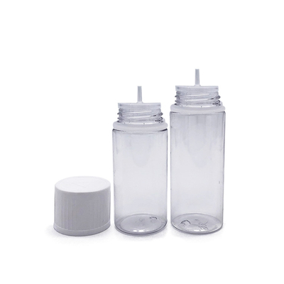 Botella redonda de PET E con tapa de tornillo a prueba de niños Logotipo personalizado Varias capacidades disponibles