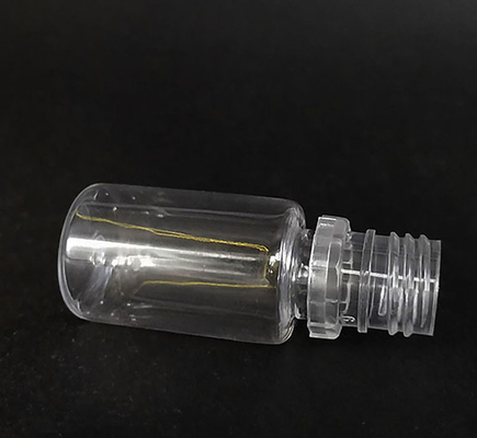 Botellas de líquido redondas E a prueba de niños con impresión a medida Embalaje con tapa de tornillo transparente en varias capacidades