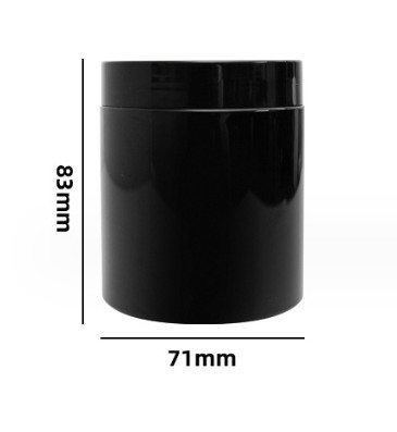 Venta caliente 30ml 50ml 100ml 120ml 150ml Jarrones de plástico de bosque negro mate con tapas