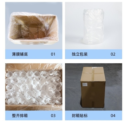 Contenedores de frascos de plástico personalizables con tapa de sellado de aluminio para almacenamiento transparente