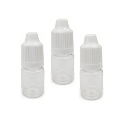 Botellas de líquido PET redondas con logotipo personalizado de color transparente