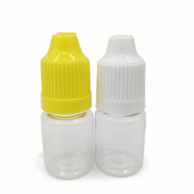 Botellas de líquido PET redondas con logotipo personalizado de color transparente