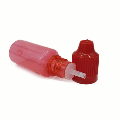 Botella líquida PET E transparente de 10ml 15ml 30ml 60ml 80ml 100ml con impresión de pantalla de logotipo personalizado