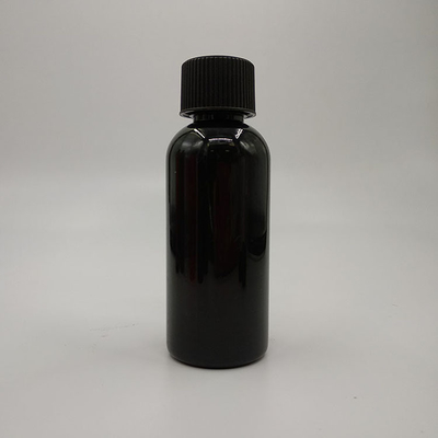 Botellas de plástico de tornillo líquido con panel de etiqueta personalizado