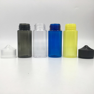 Botellas de PET transparentes y líquidas personalizables tapa de tornillo a prueba de niños Varias capacidades