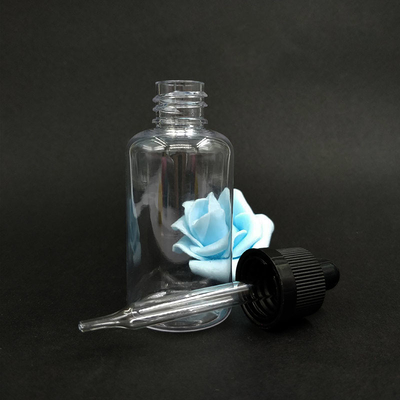 Botellas de gotero de vidrio liso para líquido - tapa de gotero de varios tamaños 10ml-120ml