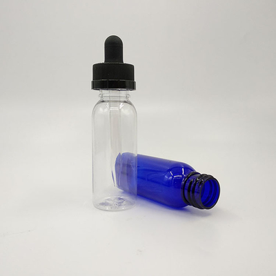 Superficie lisa 2 oz botellas de gotero de vidrio para el almacenamiento de líquidos