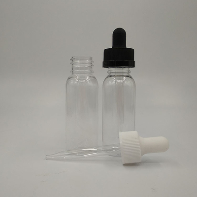 Superficie lisa 2 oz botellas de gotero de vidrio para el almacenamiento de líquidos