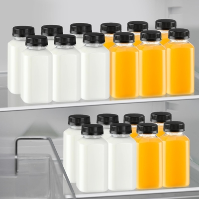 Botellas de plástico aisladas de té de leche con mango a prueba de fugas en diversas capacidades