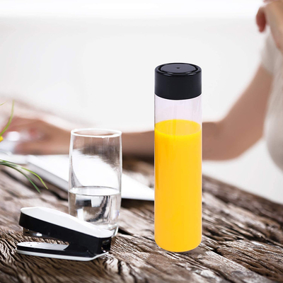 Botellas de té de leche sin BPA con tornillo en la tapa Cuadrada Forma redonda y mango conveniente
