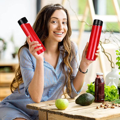 Botellas de té de leche sin BPA con tornillo en la tapa Cuadrada Forma redonda y mango conveniente