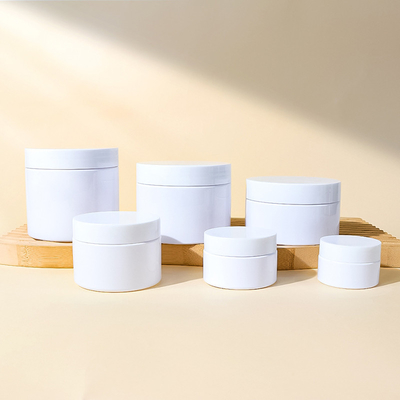 Superficie lisa Jarrida de plástico de aluminio de aluminio Cosmético Jar Range 10ml 15ml 30ml 60ml 80ml 100ml 120ml 150ml