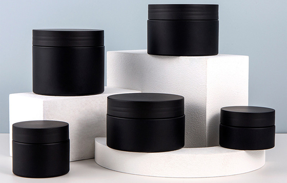 Superficie lisa Jarrida de plástico de aluminio de aluminio Cosmético Jar Range 10ml 15ml 30ml 60ml 80ml 100ml 120ml 150ml