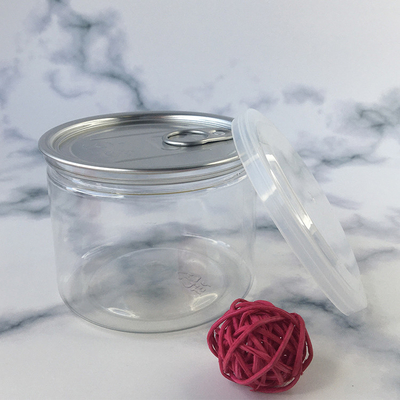 Jar de plástico cosmético personalizado con junta sensible a la presión y varias opciones de capacidad