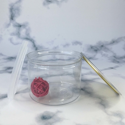 Jar de plástico cosmético personalizado con junta sensible a la presión y varias opciones de capacidad