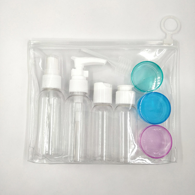 Botellas de loción de plástico ecológicas con impresión de pantalla personalizada y tapas electropladas UV