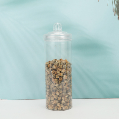 2 oz de frascos de plástico transparentes con tapas opcionales