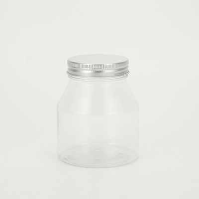 Jarrones de plástico vacíos de plástico transparente personalizables 2 oz-8 oz con tapas