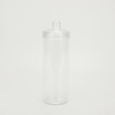 Jarrones de plástico vacíos de plástico transparente personalizables 2 oz-8 oz con tapas