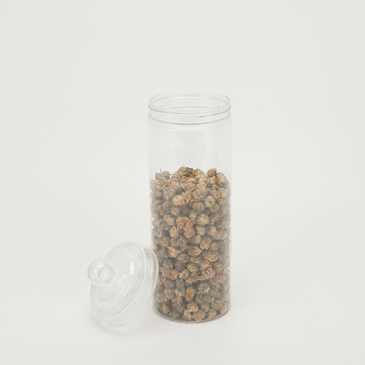 Jarrones de plástico vacíos de plástico transparente personalizables 2 oz-8 oz con tapas