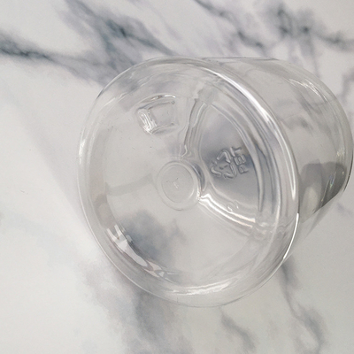 Contenedores de plástico transparentes y personalizables con tapas de aluminio/plástico para el almacenamiento de alimentos