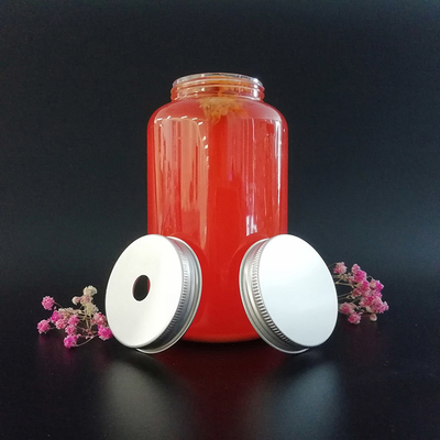 Botellas cuadradas de té de leche a prueba de fugas con tornillos en las tapas y asas ergonómicas