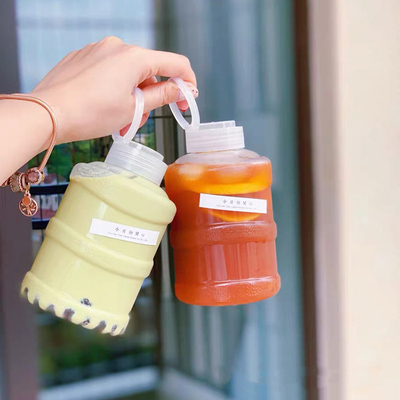 Botellas de leche / té modernas a prueba de fugas con colores personalizados y diseño claro