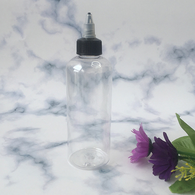 Botellas de plástico transparente y distribuidor de goteras personalizables con impresión