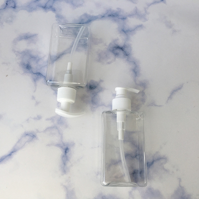 Botella de PET para cosméticos con tapa de tornillo de 24 mm y filtro de seda