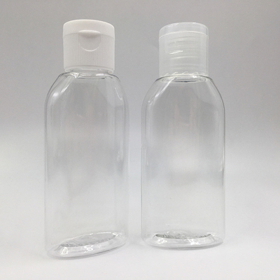 Botella de bomba de plástico PET rosa de 47 mm para cosméticos