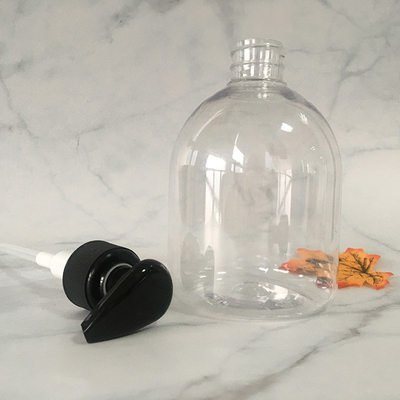 Botella de bomba de PET reciclable con detección de seda para envases cosméticos