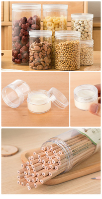 Jar de plástico cosmético personalizado para el embalaje de belleza profesional