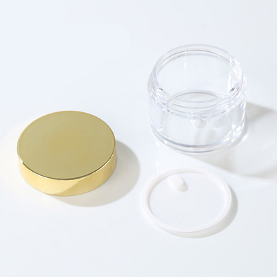 Jarrón de almacenamiento de cosméticos transparentes a prueba de fugas con impresión personalizable y juntas sensibles a la presión