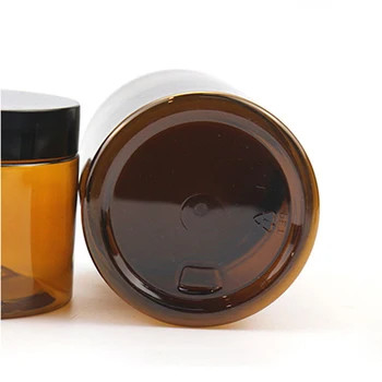PET 1oz 2oz 4oz 6oz 8oz 12oz 16oz Jarrones de plástico de boca ancha con tapas de aluminio