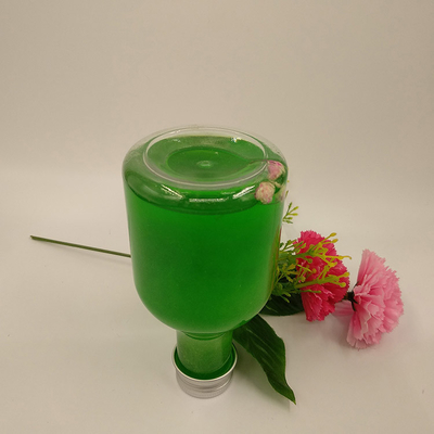 Botellas redondas de té de leche cuadrada y clara para agua de té de jugo