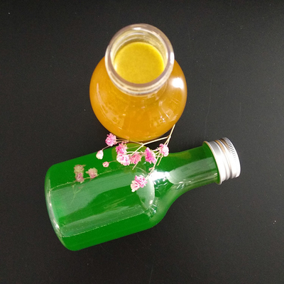 Botellas de té de leche de plástico a prueba de fugas cuadradas / redondas con tornillo en las tapas