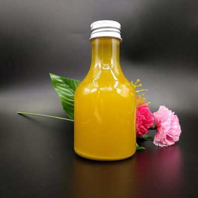 Botellas de té de leche de plástico a prueba de fugas cuadradas / redondas con tornillo en las tapas
