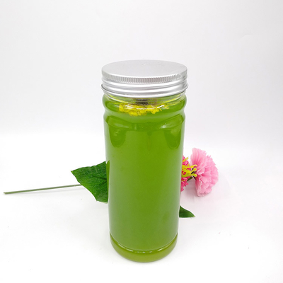 Estandarizada botella de té de leche de 0,5 kg con mango y tornillo personalizables en la tapa