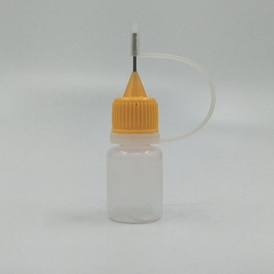 Botellas de goteador transparentes con tapas de tornillo para dispensar líquidos