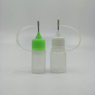 Botellas de goteador transparentes con tapas de tornillo para dispensar líquidos
