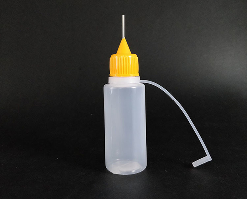 Botellas de gotero de vidrio transparente de 10 a 120 ml con tapa de tornillo Impreso a medida negro / transparente