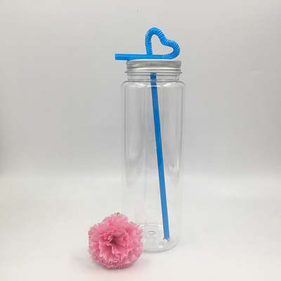 Botellas de té de burbujas ligeras sin BPA con tornillo en la tapa 0,5 kg Limpias o personalizables
