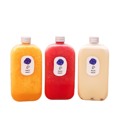 Botellas de té de leche de plástico a prueba de fugas para el servicio de bebidas