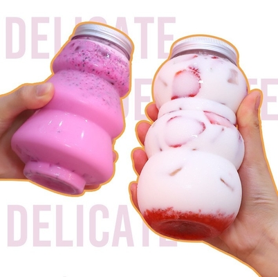 8oz 12oz 16oz botella redonda de jugo plástico embalaje para bebidas con tapa de tornillo nueva botella vacía mascota