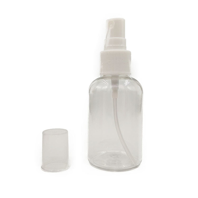 Botella de pulverización de plástico PET circular y transparente de 500 ml