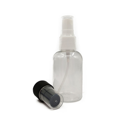 Botella de pulverización de plástico PET circular y transparente de 500 ml
