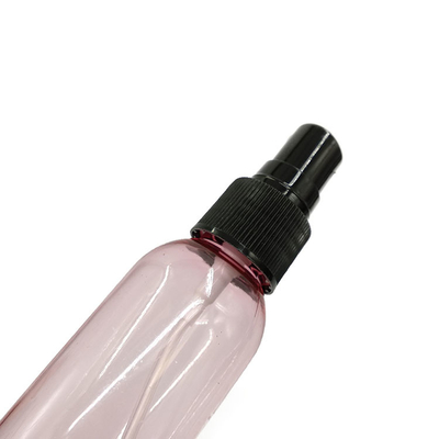 Botella de pulverización vacía de plástico PET recargable de 100 ml con superficie lisa
