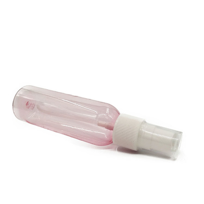 Botella de pulverización vacía de plástico PET recargable de 100 ml con superficie lisa