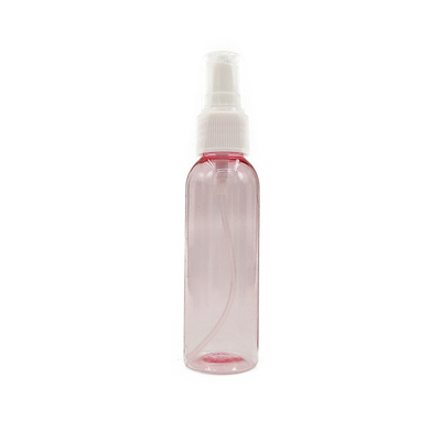 Botella de pulverización vacía de plástico PET recargable de 100 ml con superficie lisa